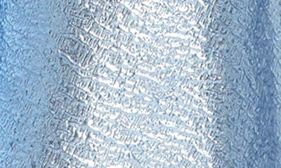 Shop Mac Duggal Metallic A-line Midi Cocktail Dress In Ice Blue