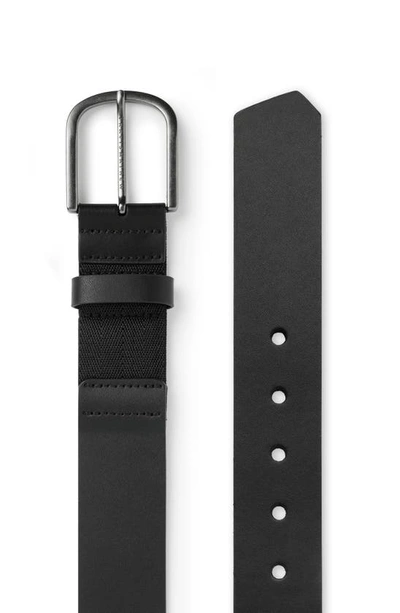 Shop Travis Mathew Jinx 2.0 Leather Belt In Black