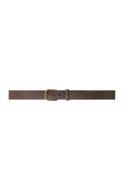 Travis Mathew Jinx 2.0 Leather Belt In Dark Brown