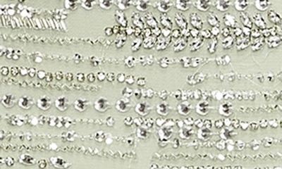 Shop Mac Duggal Crystal Detail Sleeveless Column Cocktail Dress In Sage