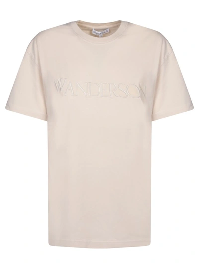 Shop Jw Anderson Cotton T-shirt By  In Neutrals
