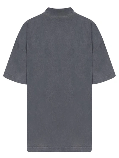 Shop Jw Anderson Cotton Polo Shirt In Grey