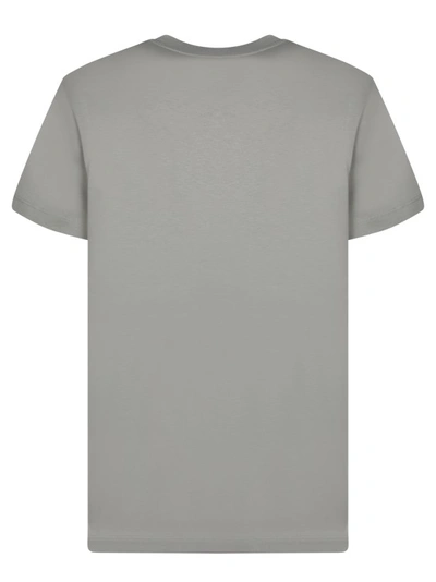 Shop Moncler Cotton T-shirt By  In Grey
