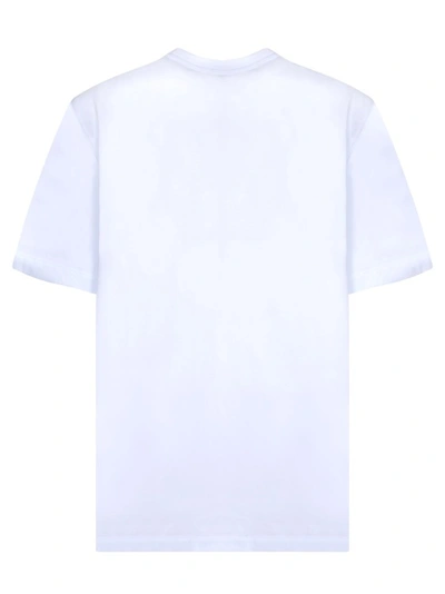 Shop Msgm Cotton T-shirt In Silver