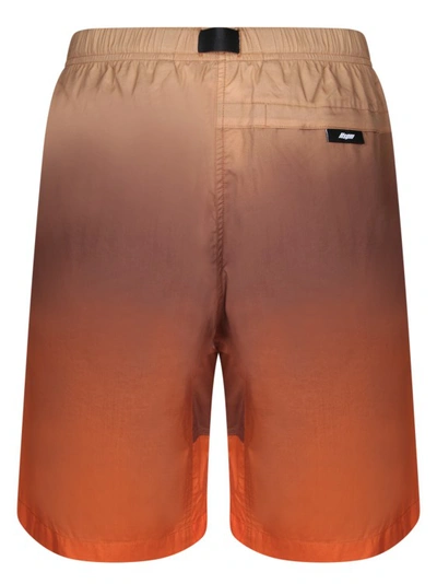 Shop Msgm Cotton Bermuda Shorts In Brown