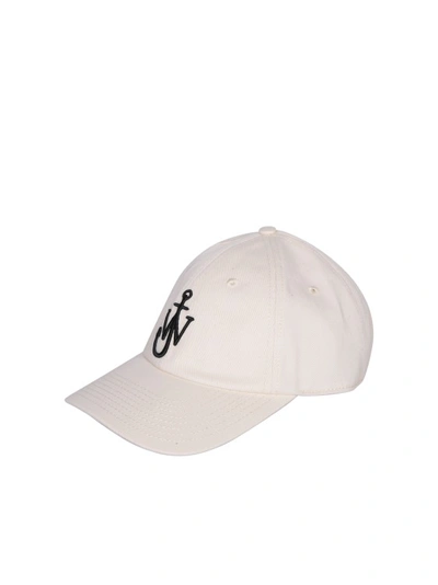 Shop Jw Anderson White Cotton Baseball Hat