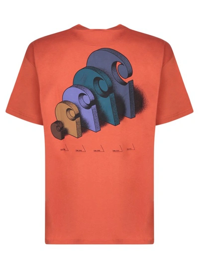 Shop Carhartt Orange Cotton T-shirt
