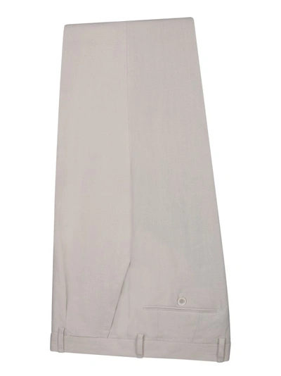 Shop Lardini Grey Linen Suit