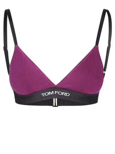Shop Tom Ford Purple Modal Top In Pink
