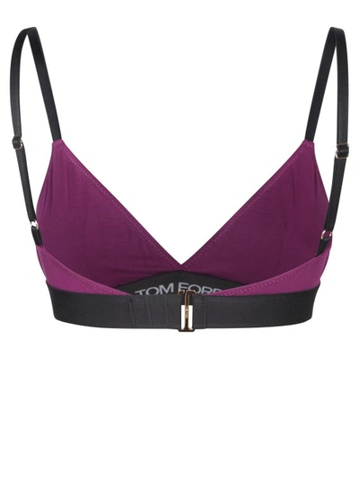Shop Tom Ford Purple Modal Top In Pink