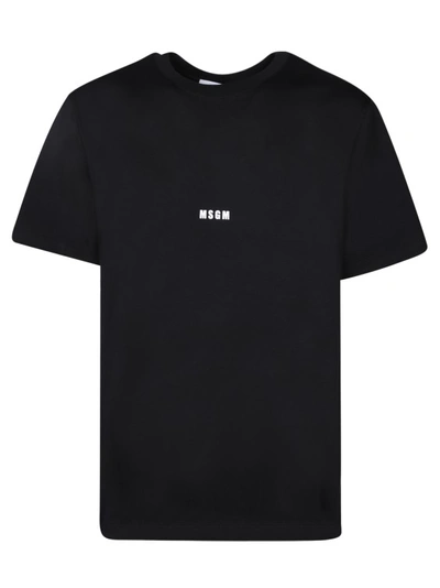 Shop Msgm Cotton T-shirt By  In Black