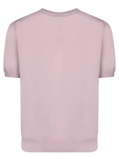 Shop Canali Cotton T-shirt By  In Pink