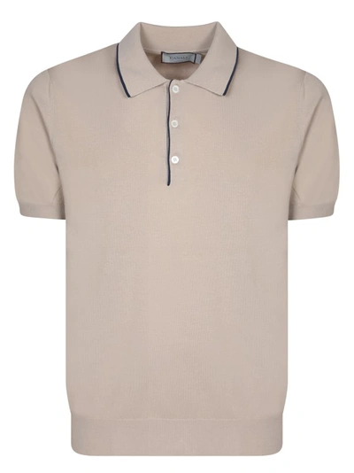 Shop Canali Cotton Polo Shirt In Neutrals