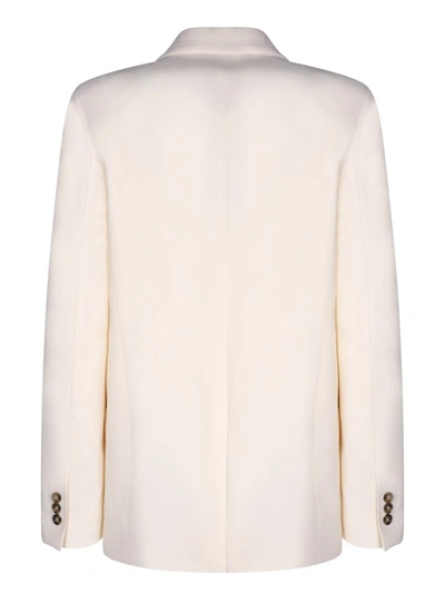 Shop Msgm Wool Jacket By  In Neutrals