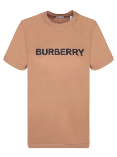 Shop Burberry Cotton T-shirt By  In Brown