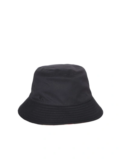 Shop Burberry Black Nylon Bucket Hat
