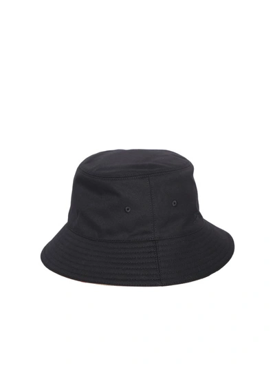 Shop Burberry Black Nylon Bucket Hat