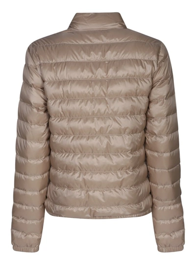Shop Moncler Nylon Jacket In Brown