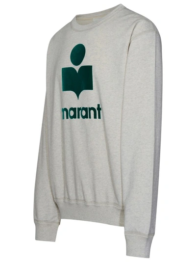 Shop Isabel Marant 'mikoy' Sweatshirt In Ecru Cotton Blend In Neutrals