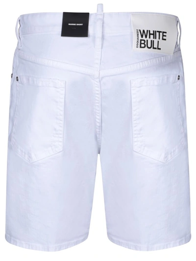 Shop Dsquared2 White Cotton Shorts