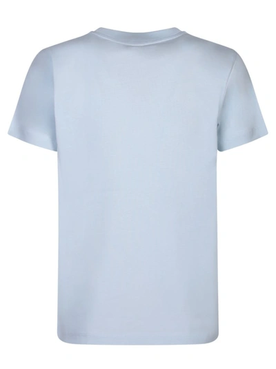 Shop Moncler Cotton T-shirt In Blue