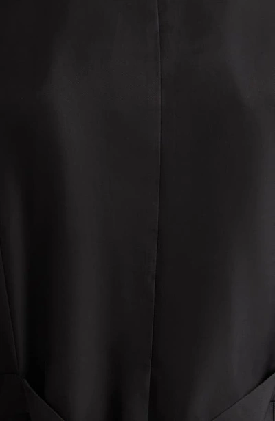 Shop Takahiromiyashita The Soloist Right-left Silk & Cotton Velvet Vest In Black