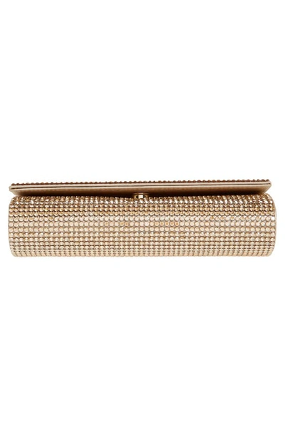 Shop Judith Leiber Fizzy Beaded Clutch In Champagne Prosecco