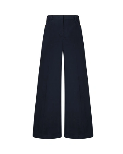 Shop Serena Bute Slouchy Wide Leg Trouser - Midnight Navy In Black