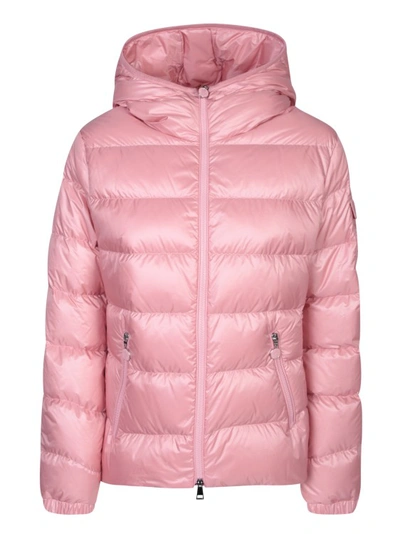 Shop Moncler Nylon Jacket In Pink
