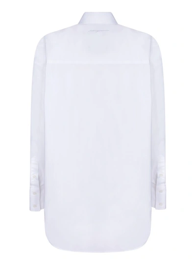 Shop Msgm White Cotton Shirt