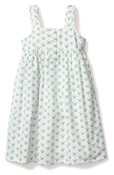 Petite Plume Girls' Match Point Charlotte Nightgown - Baby, Little Kid, Big Kid In Match Point