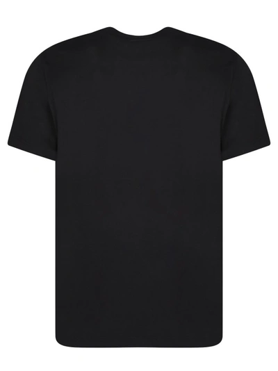 Shop Moncler Black Cotton T-shirt