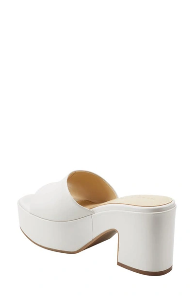 Shop Marc Fisher Ltd Forina Platform Slide Sandal In Ivory