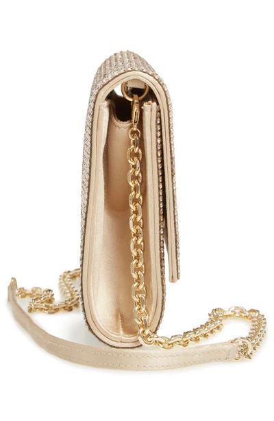 Shop Judith Leiber Fizzoni Beaded Clutch In Champagne Prosecco