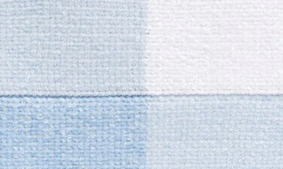 Shop Nordstrom Chenille Baby Blanket In Blue Feather Gingham