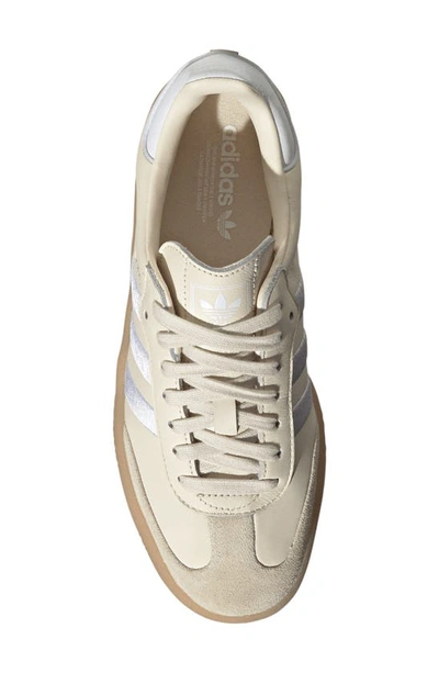 Shop Adidas Originals Samba Sneaker In Wonder White/ White/ Silver