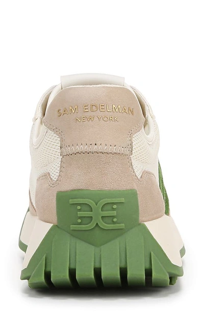 Sam Edelman Langley Lace Up Sneaker Green Multi Suede In Green Multi