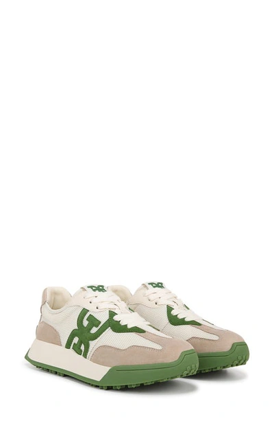 Sam Edelman Langley Lace Up Sneaker Green Multi Suede In Green Multi
