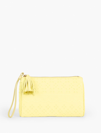 Shop Talbots Scallop Eyelet Wristlet - Daisy - 001 - 100% Cotton