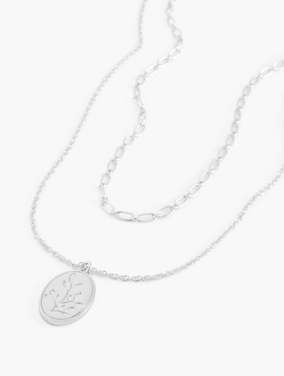 Shop Talbots Coffee To Cocktails Necklace - Shiny Silver - 001