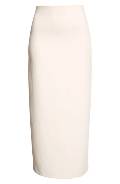Shop Vince Lean Maxi Pencil Skirt In 101owh-off White