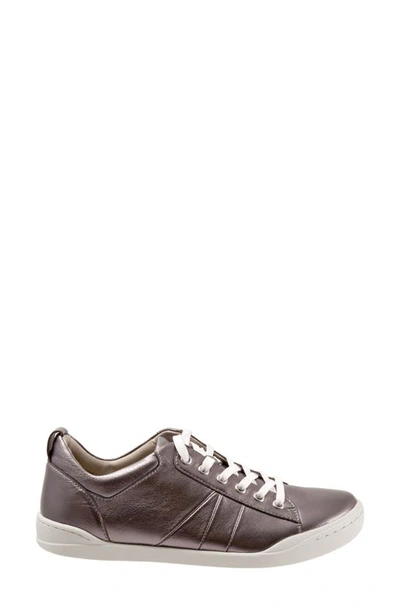 Shop Softwalk ® Athens Sneaker In Pewter Leather