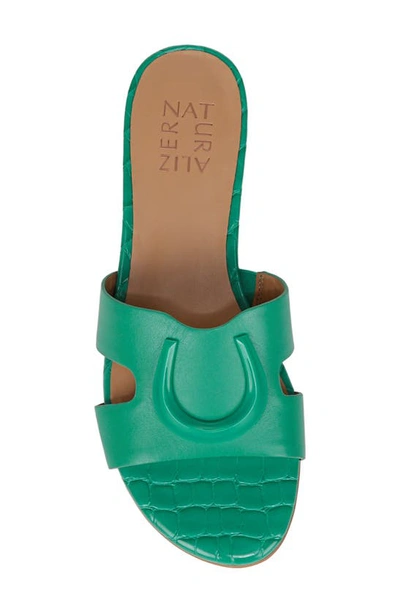 Shop Naturalizer Misty Slide Sandal In Jade Garden Green Leather