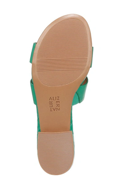 Shop Naturalizer Misty Slide Sandal In Jade Garden Green Leather