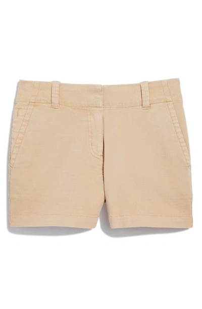 Vineyard Vines Herringbone Stretch Cotton Shorts In Sand