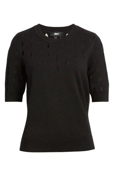 Shop Dkny Sportswear Cutout Detail Sweater In Black