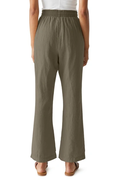 Michael Stars Nolan Linen Drawstring Pants In Camo