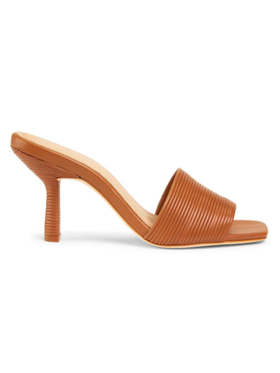 Shop Saks Fifth Avenue Women's Miele 102mm Leather Sandals