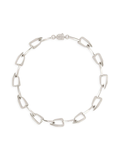 Shop Givenchy Men's Giv Cut Necklace In Metal In Silver