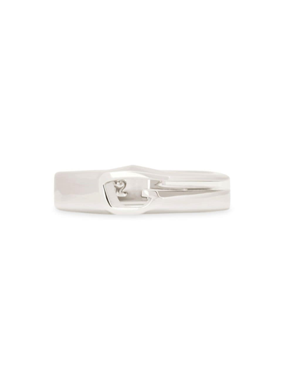 Shop Givenchy Men's Giv Cut Ring In Metal In Silver